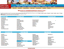 Tablet Screenshot of delhihotelsreservations.com
